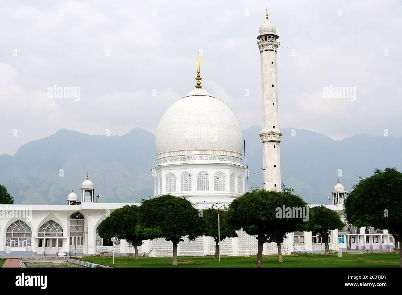Hazratbal Shrine (Majestic place) Srinagar, Jammu-et-Cachemire, Inde Banque D'Images