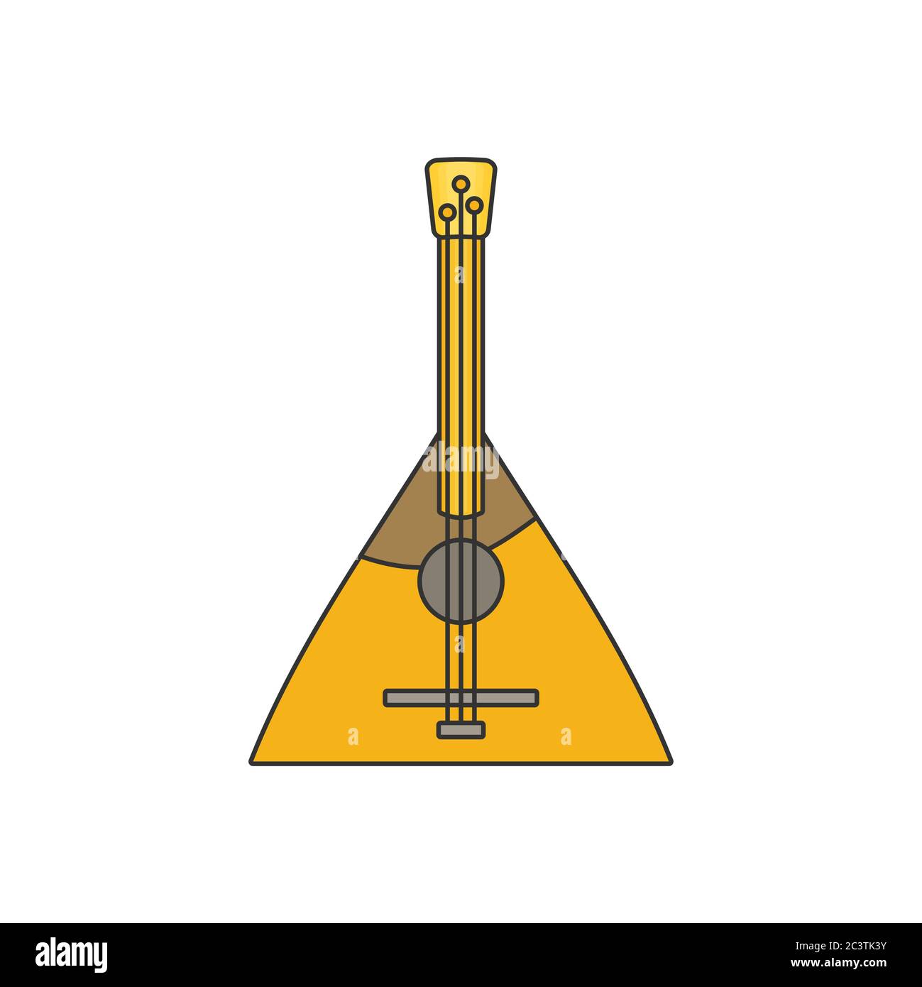 balalaika vecteur plat Illustration de Vecteur
