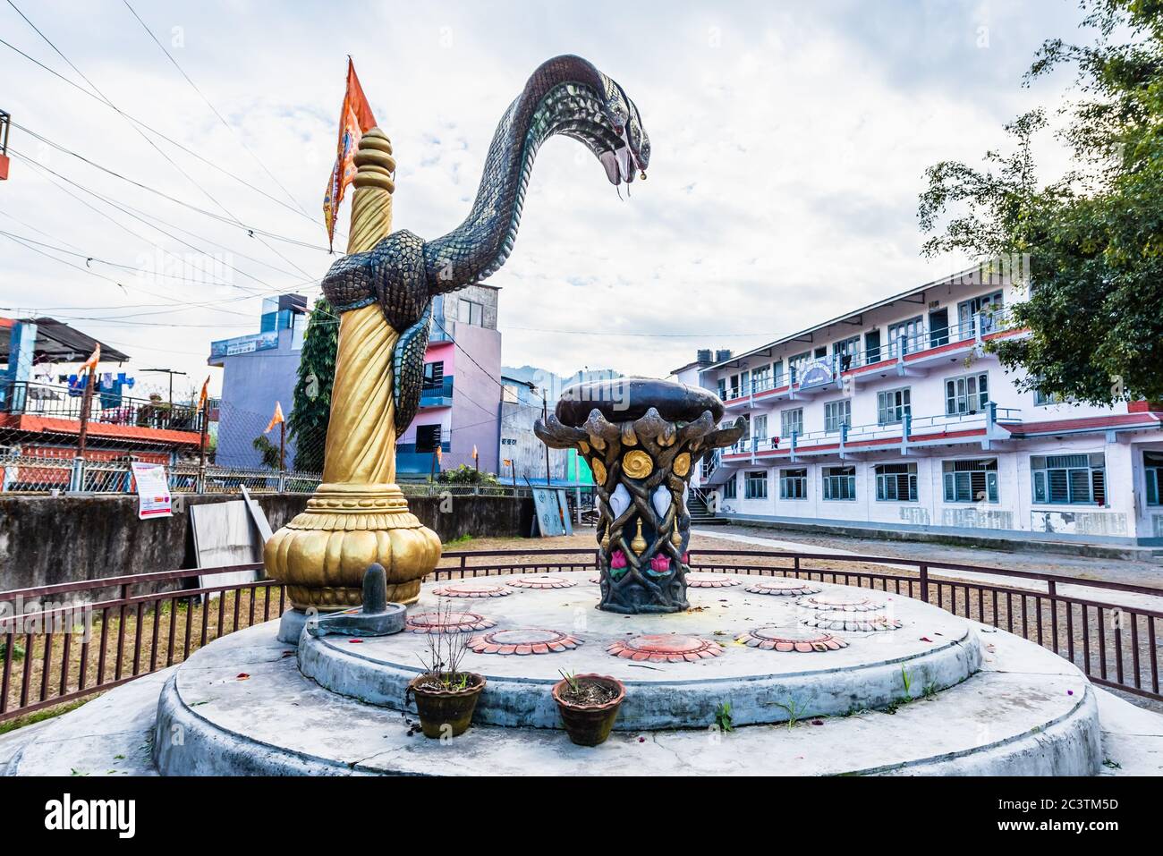 Pokhara, Népal - 21 janvier 2020:Gupteshwor Mahadev grotte. Banque D'Images