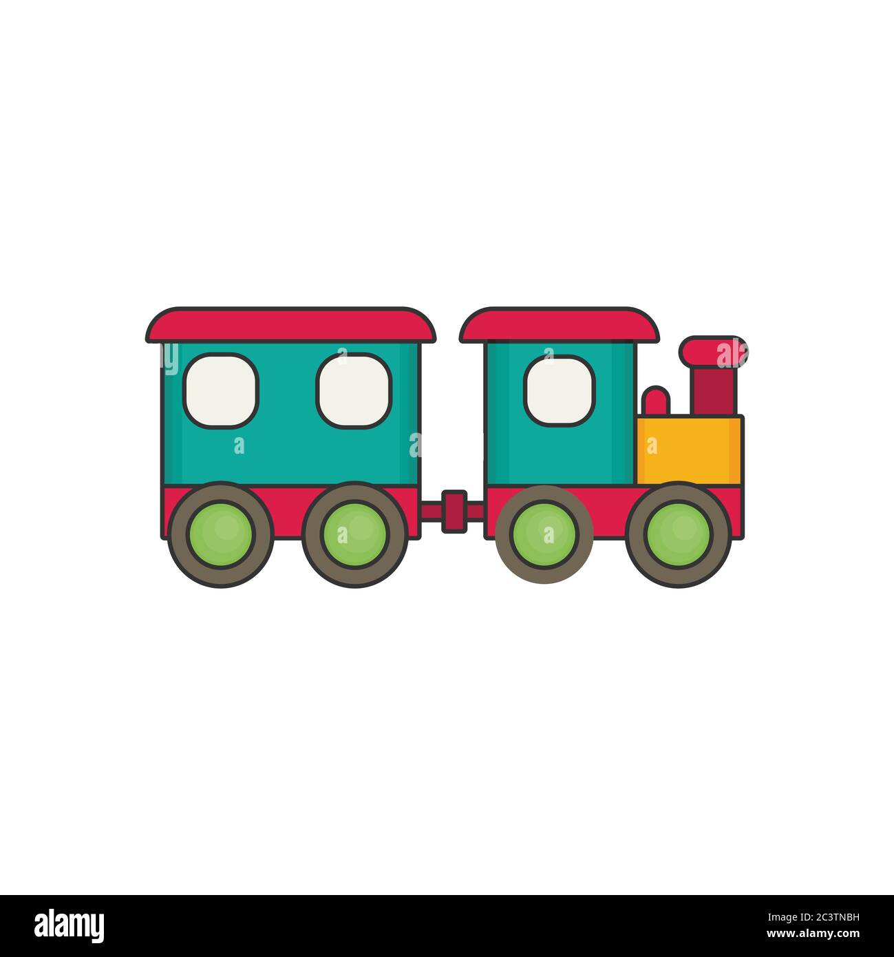 Icône jouet vecteur plat. Entraînez-vous Illustration de Vecteur