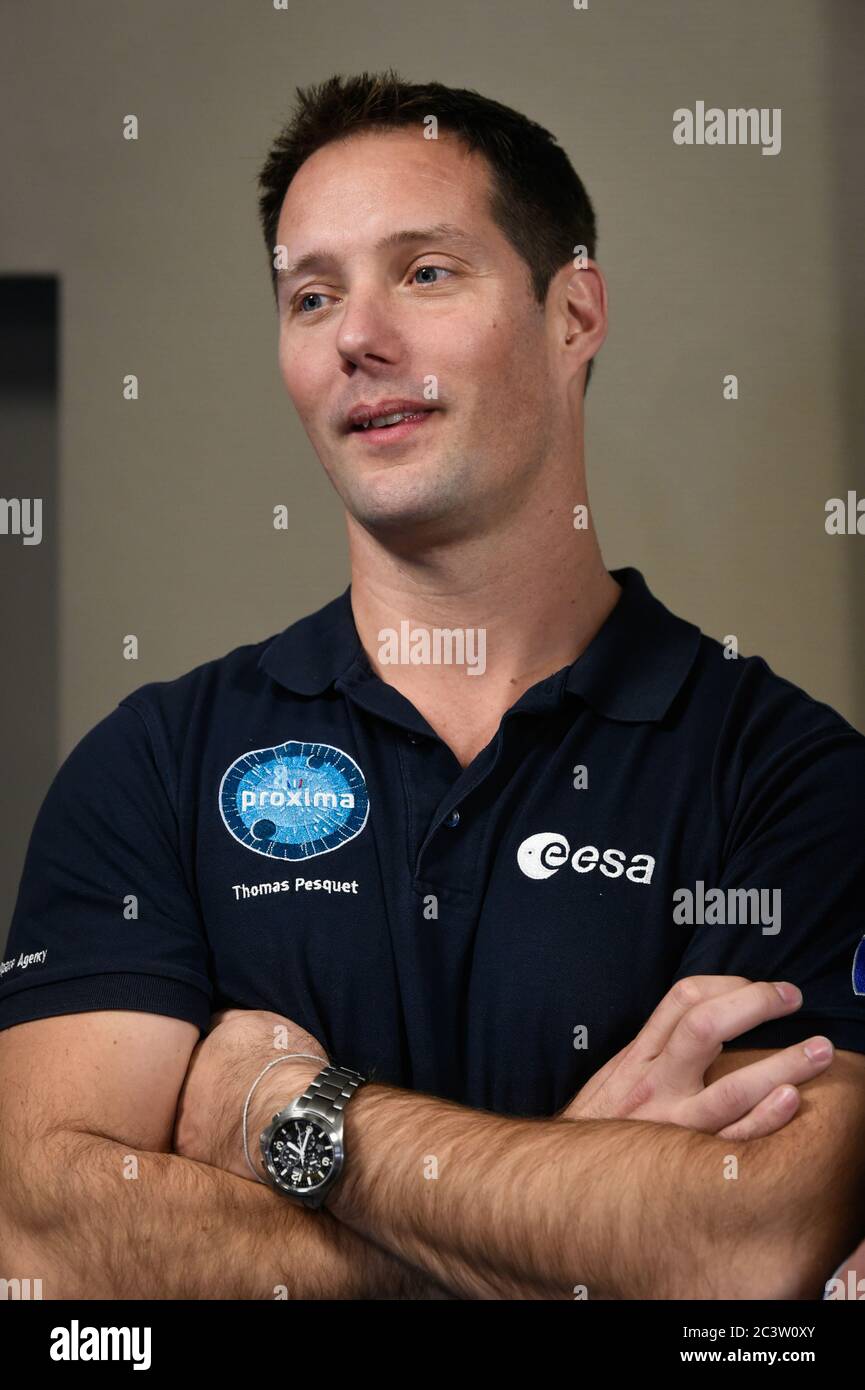 L'astronaute français Thomas Pesquet (2019/11/08) Banque D'Images