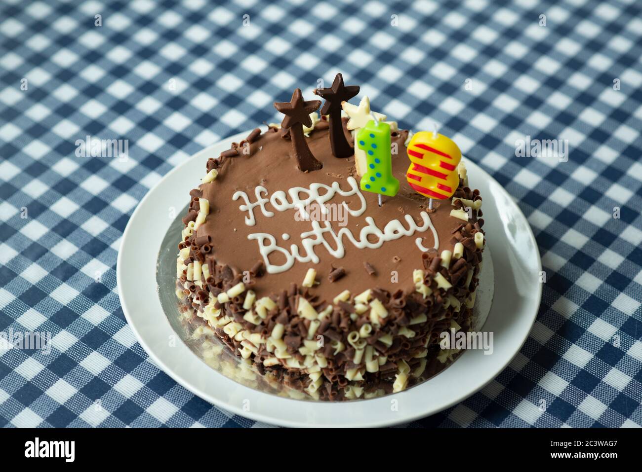 Gâteau d’anniversaire Banque D'Images