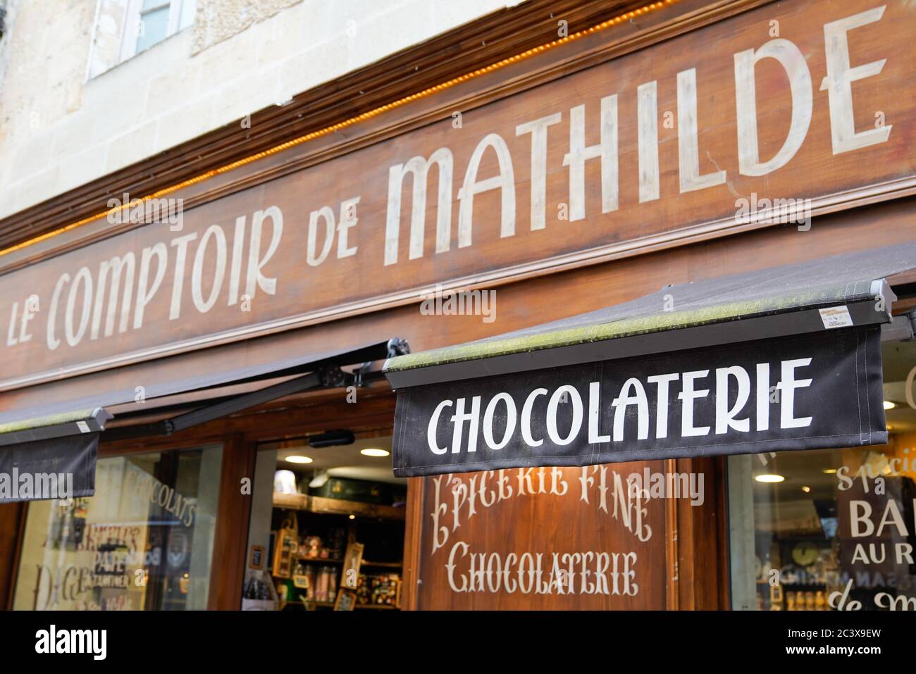 Le comptoir de Mathilde, sur la rue Sainte-Catherine, Bordeaux