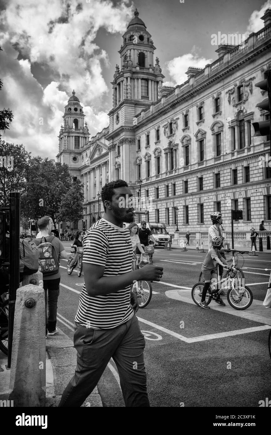 Manifestation de BLM transgenre à Londres, Royaume-Uni Banque D'Images