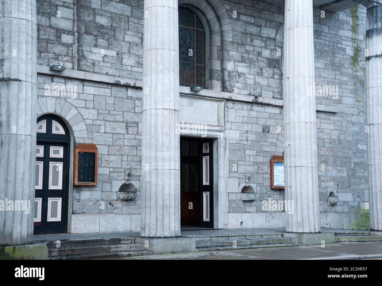 Galway, Irlande - 9 février 2020. Vue sur l'abbaye franciscaine de Galway, Banque D'Images