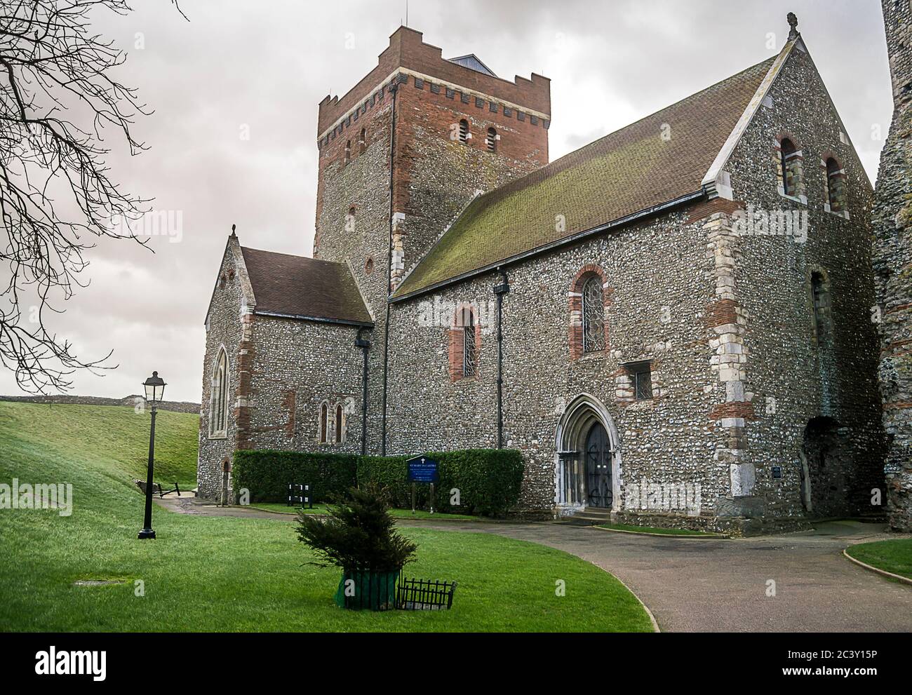 Église de Sainte Marie dans la région de Castro, à Douvres, en Angleterre. Banque D'Images