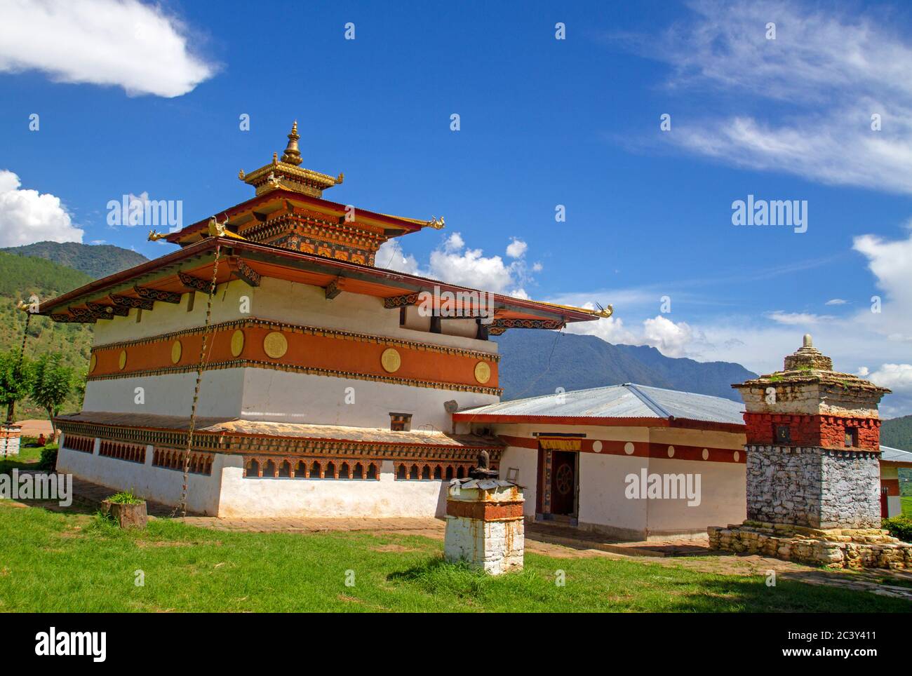 Carillon temple Lhakhang Banque D'Images