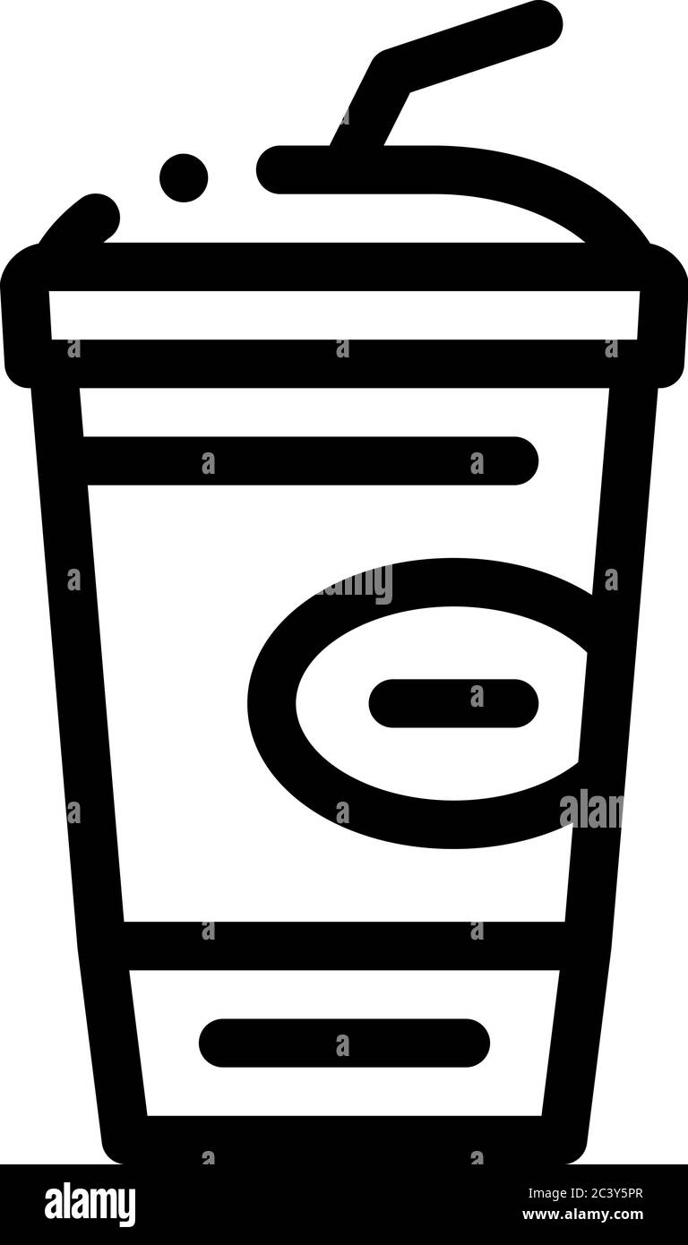 illustration vectorielle de l'icône représentant un gobelet à boissons Illustration de Vecteur