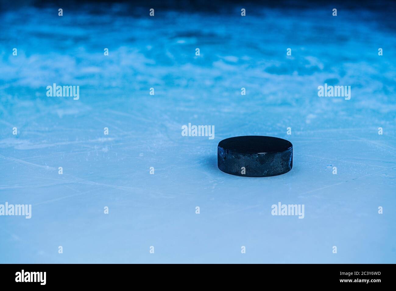 Rondelle de Hockey sur glace Banque D'Images