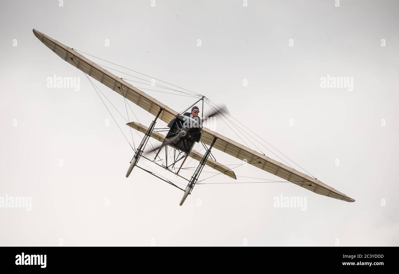 Göteborg, Suède - août 29 2010 : Bleriot XI au salon aéronautique de Göteborg. Banque D'Images