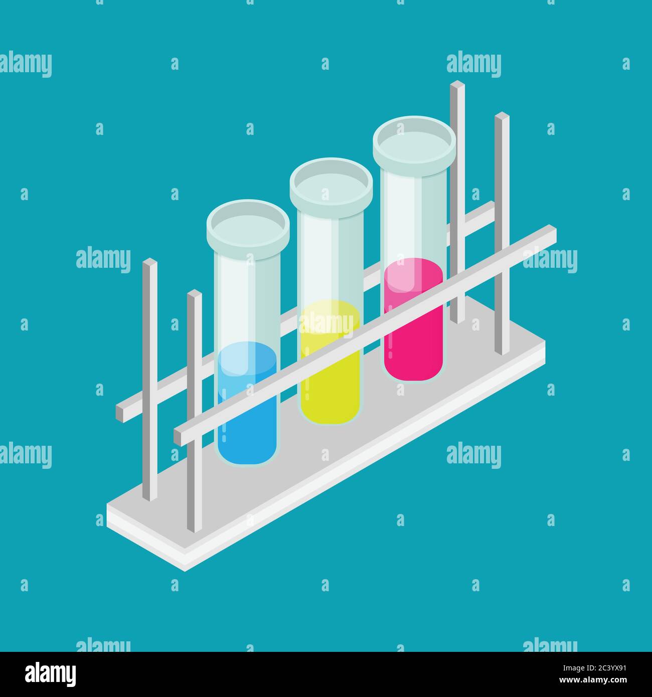 icône de tube vectoriel plat Illustration de Vecteur