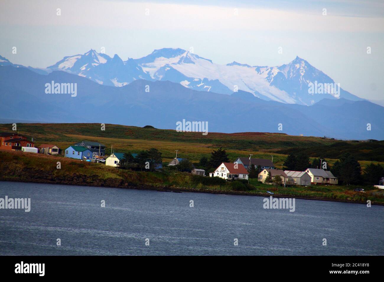 Alaska, Sand point, Popode Island, îles Aléoutiennes, États-Unis Banque D'Images