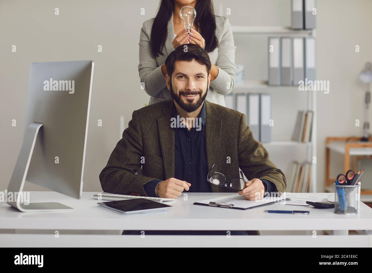 Idées de démarrage d'entreprise de concept le succès de l'équipe. Banque D'Images