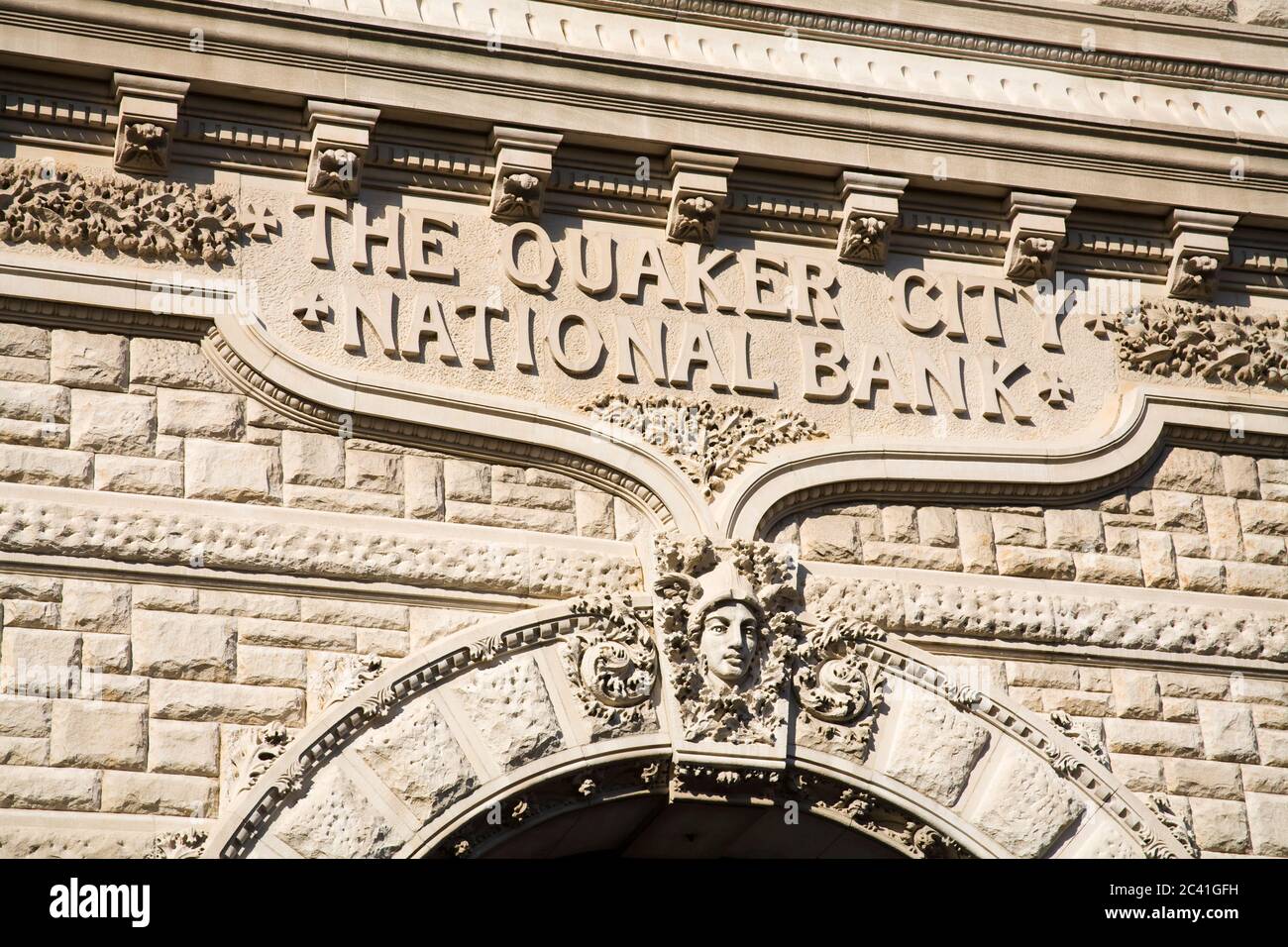 Old Quaker City National Bank, Chestnut Street, Philadelphie, Pennsylvanie, États-Unis Banque D'Images