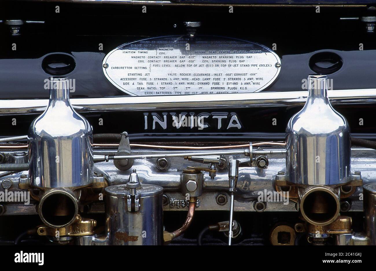 Invicta 4 1/2 litres Low Chassis Type S. Body par Carbodies des années 1930. Banque D'Images