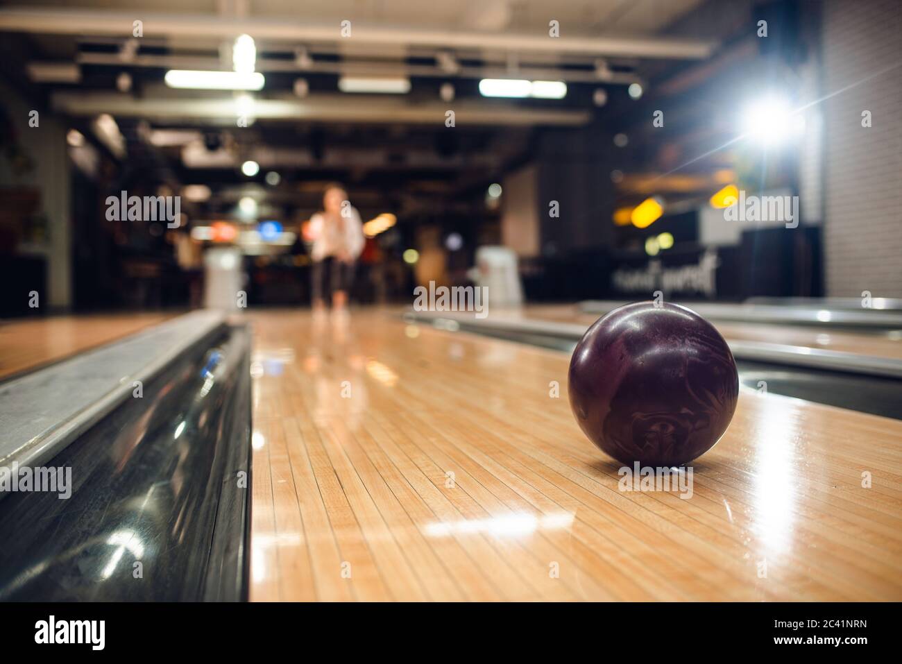 Gros plan sur le bowling Banque D'Images