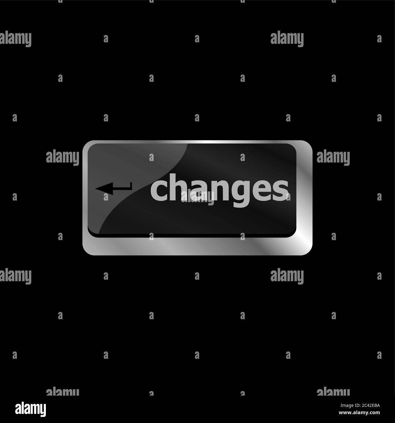 Changements à venir concept avec la touche au clavier Banque D'Images