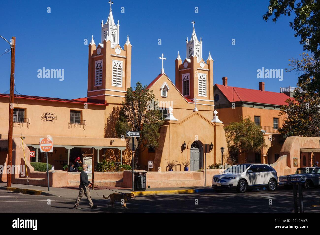 Église catholique San Felipe de Neri à Albuquerque, Nouveau-Mexique Banque D'Images