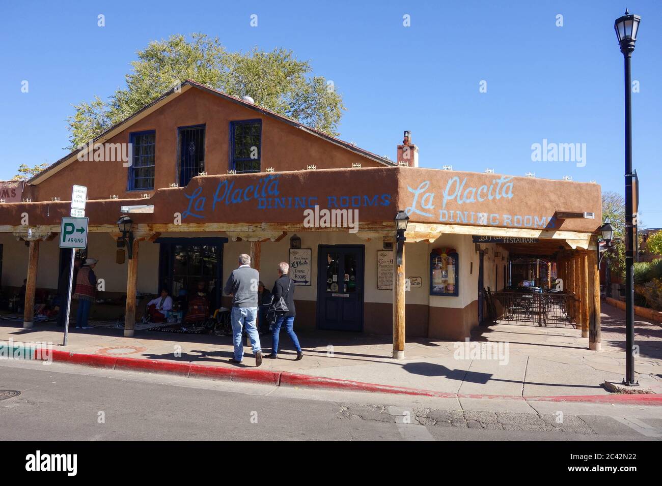 La Placita Dining Rooms à Albuquerque, Nouveau-Mexique Banque D'Images