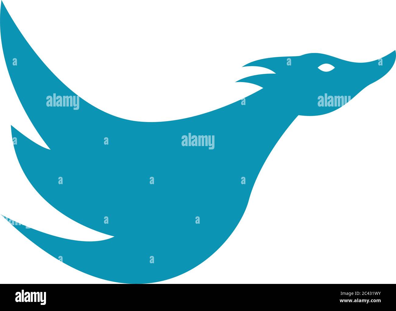 Modèle de logo canard motif vectoriel d'icône Illustration de Vecteur
