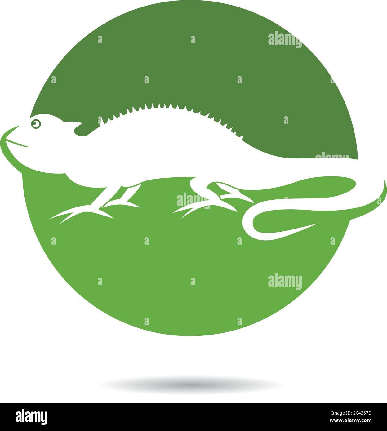 Modèle de logo d'illustration vectorielle Lizard Illustration de Vecteur