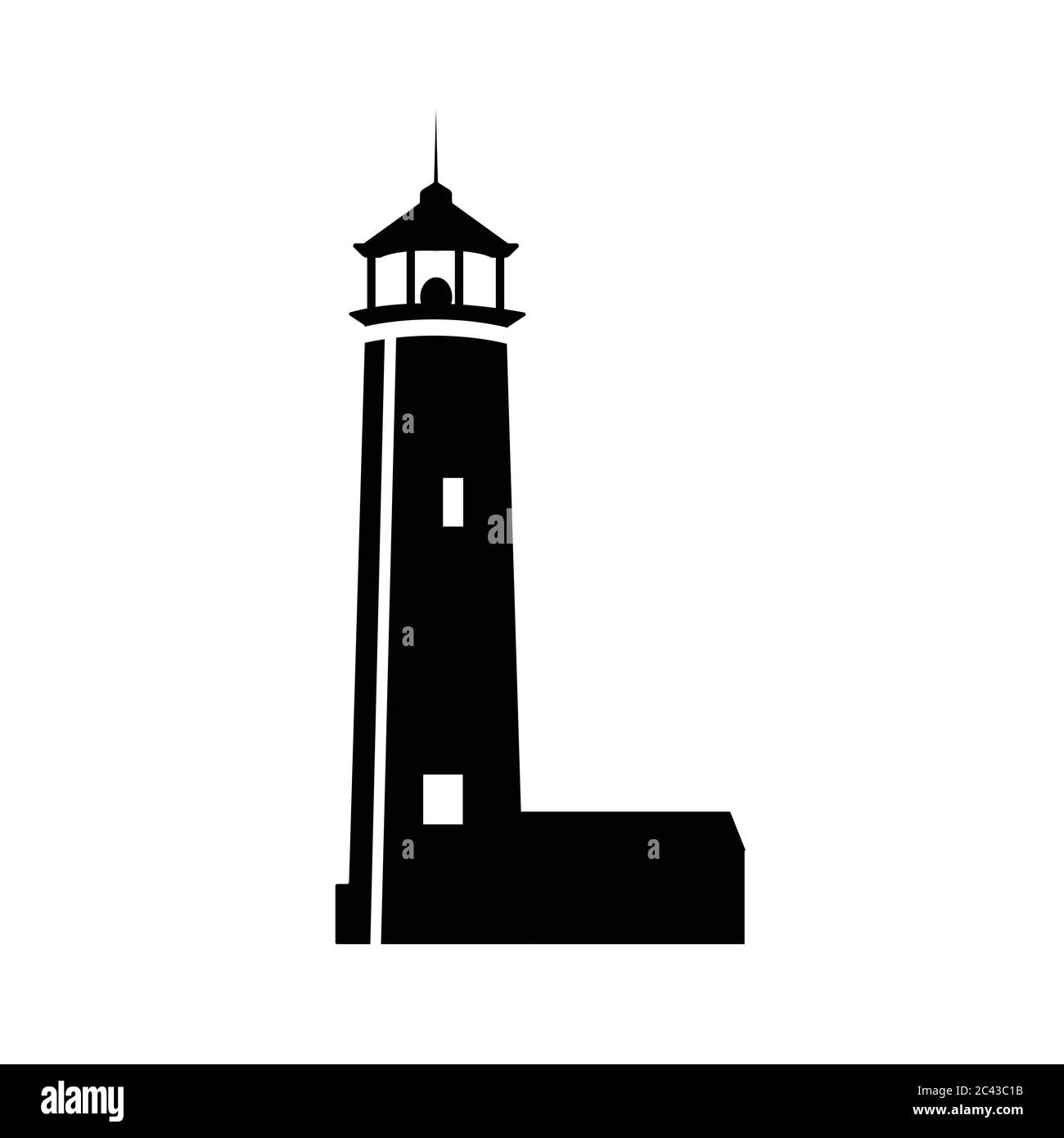 Vector illustration d'un phare Illustration de Vecteur
