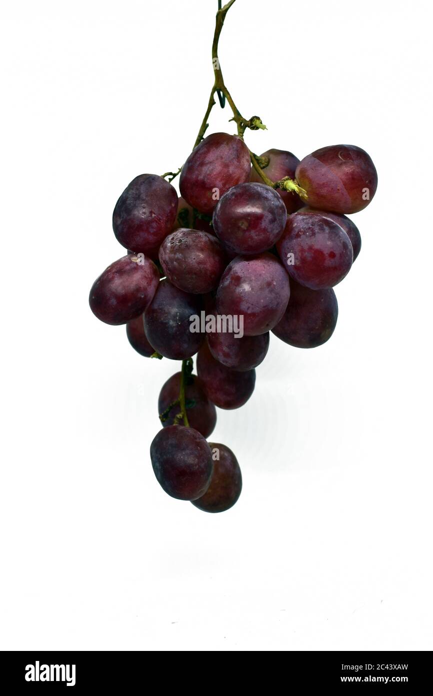 Raisins frais fruit isolé sur fond blanc. Chemin de coupure. Image HD et  résolution élevée. Peut être utilisé comme fond d'écran de bureau Photo  Stock - Alamy