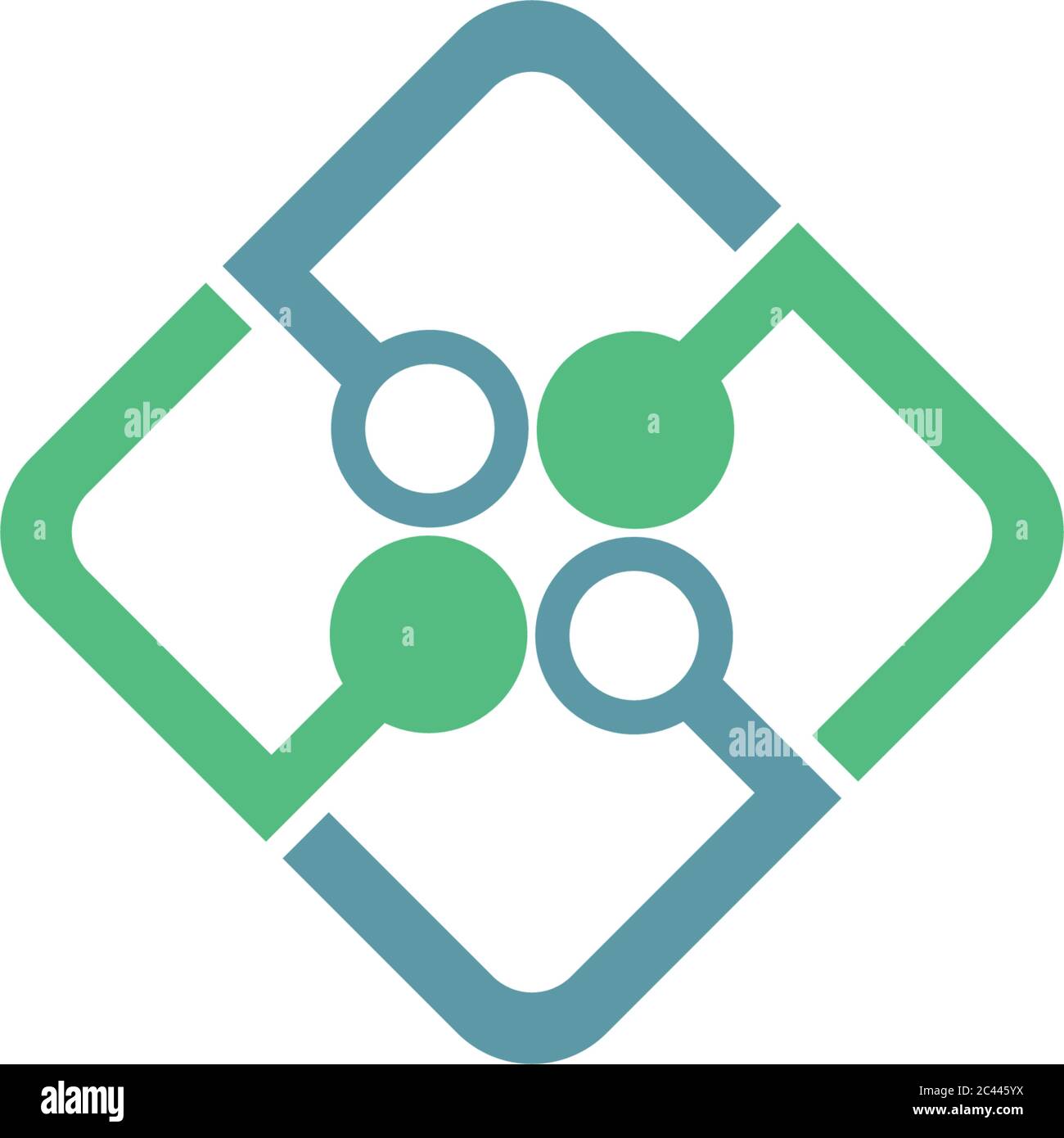 Logo de la technologie Illustration de Vecteur