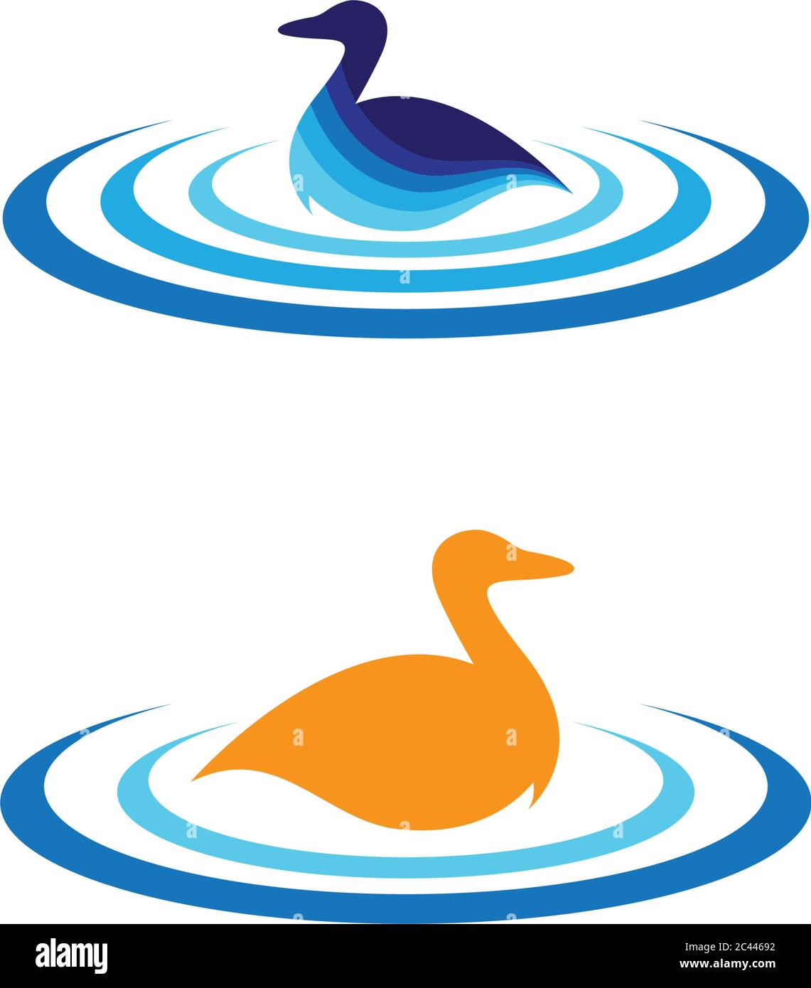 Vecteur modèle logo canard Illustration de Vecteur