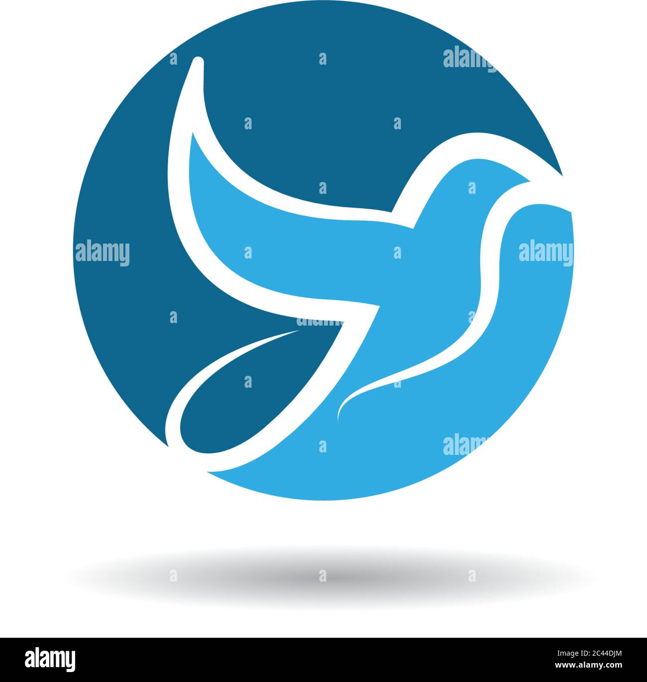 Modèle de logo Dove Illustration de Vecteur