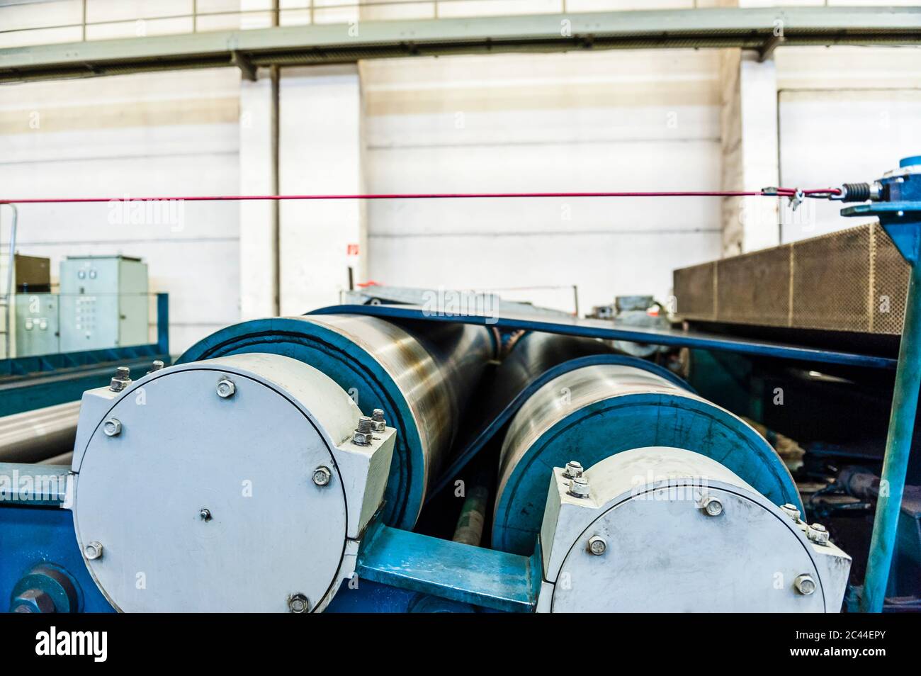 Machine dans un hall industriel Banque D'Images