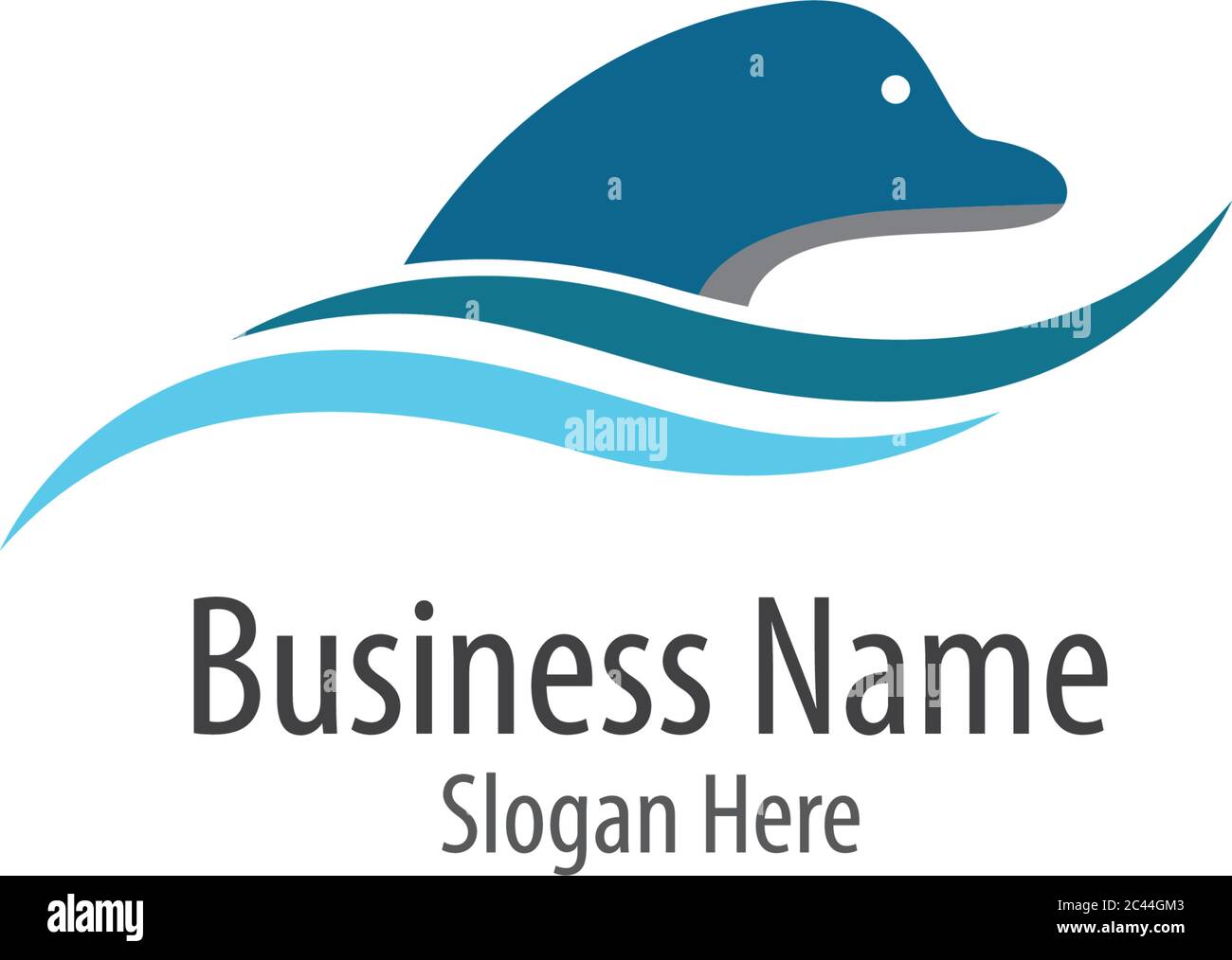Modèle de logo Dolphin illustration d'icône vectorielle Illustration de Vecteur