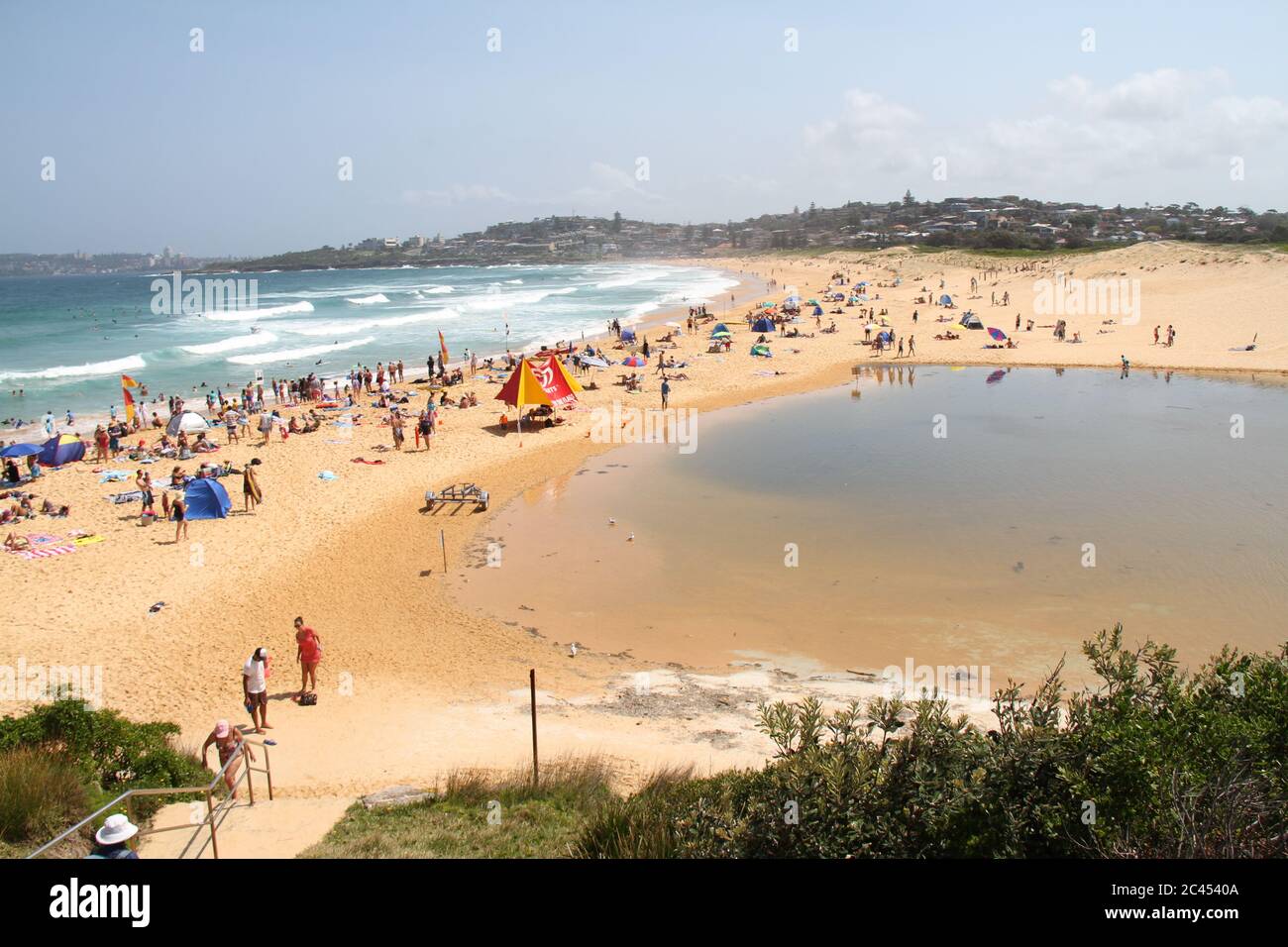 North Curl Curl Beach sur les plages du nord de Sydney. Banque D'Images