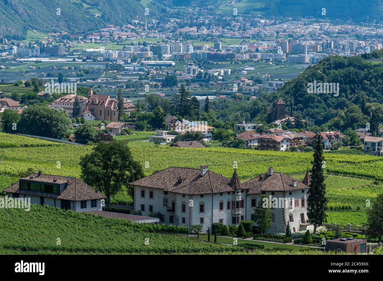 Überetsch, Alto Adige, Italie Banque D'Images