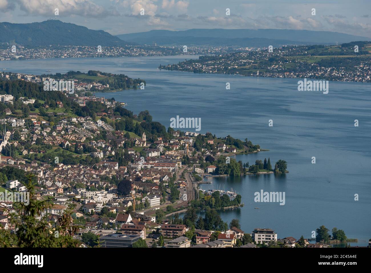 Zürisee-Zürichsee-Lac de Zürich, Suisse Banque D'Images