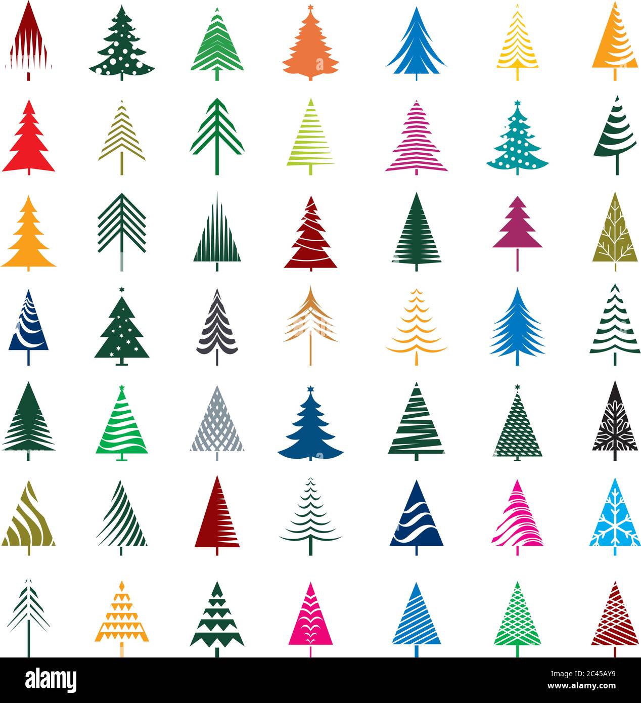 Icône définir les arborescences. Illustration vectorielle. Illustration de Vecteur