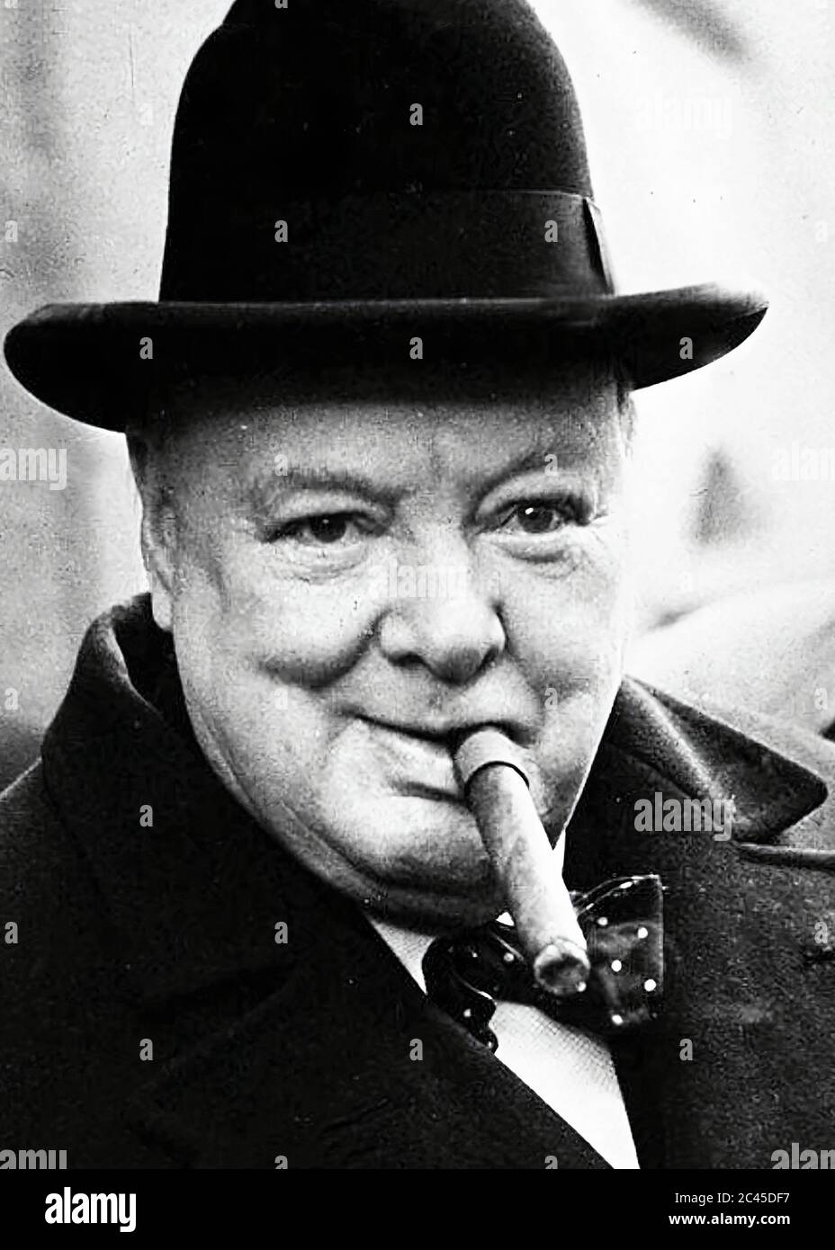 Sir Winston Churchill, grand premier ministre britannique Banque D'Images