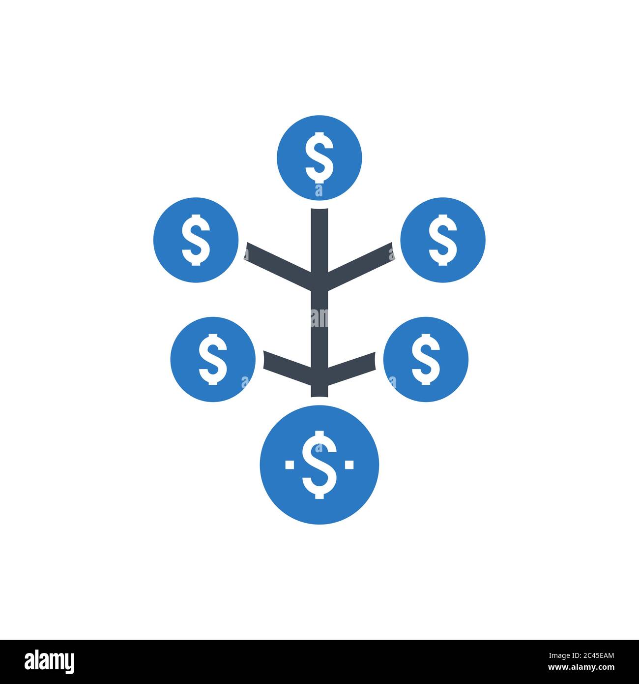Icône de glyphe de vecteur de retour sur investissement Illustration de Vecteur