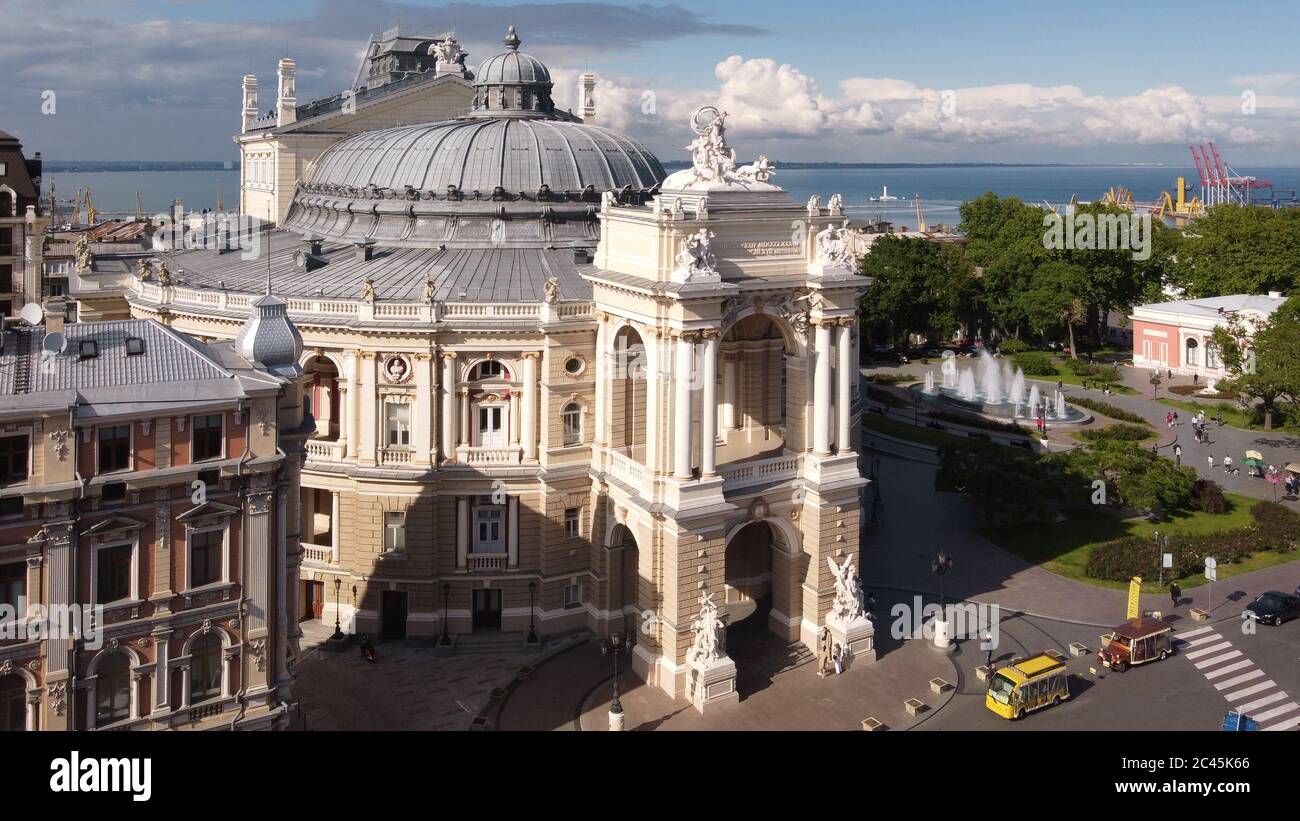 vue panoramique de l'opéra d'odessa ukraine Banque D'Images