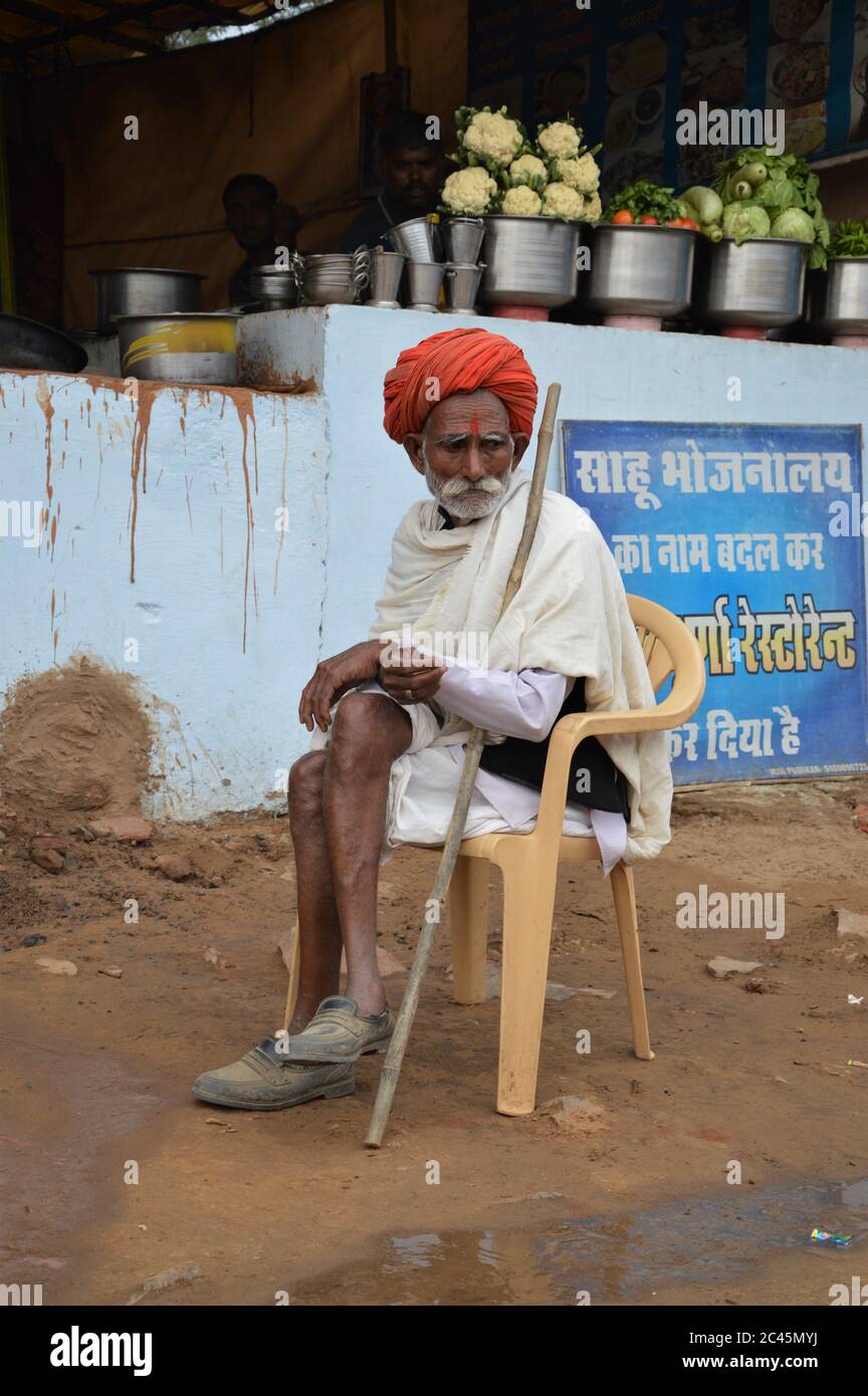 Foire de chameau de Pushkar, Inde Banque D'Images