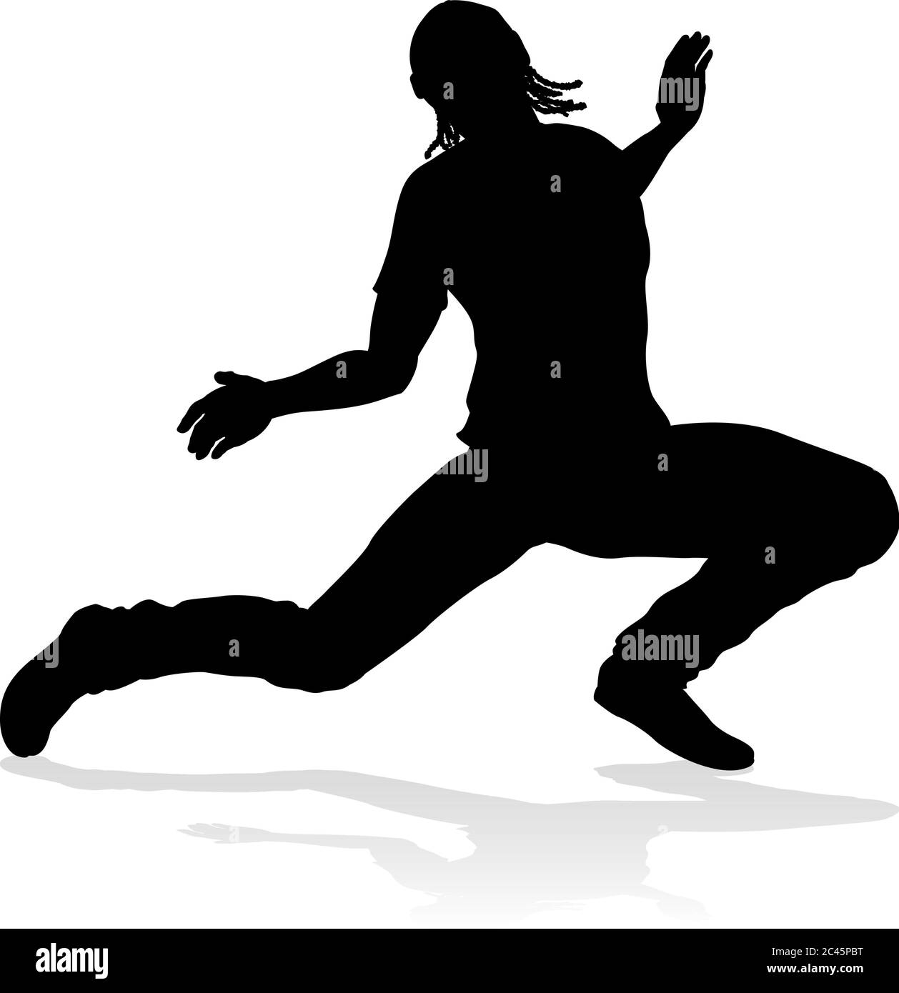 Street Dance Dancer Silhouette Illustration de Vecteur