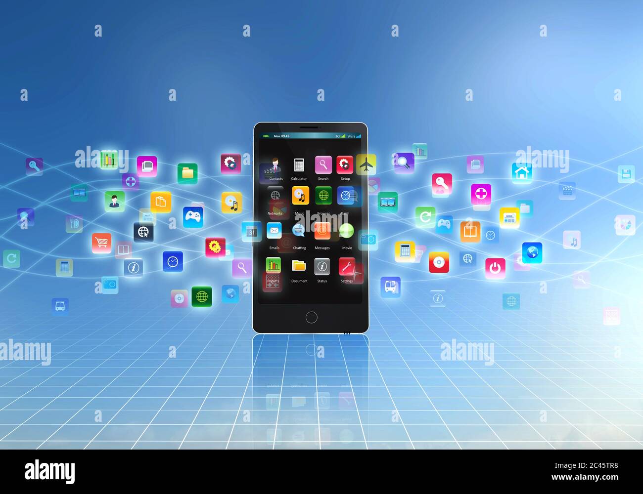 Application Smart Phone Banque D'Images