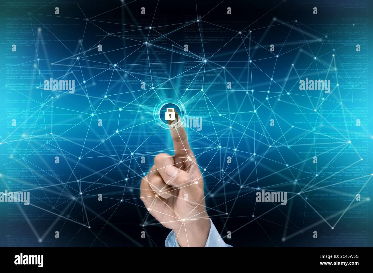 connexion internet sécurisée Banque D'Images