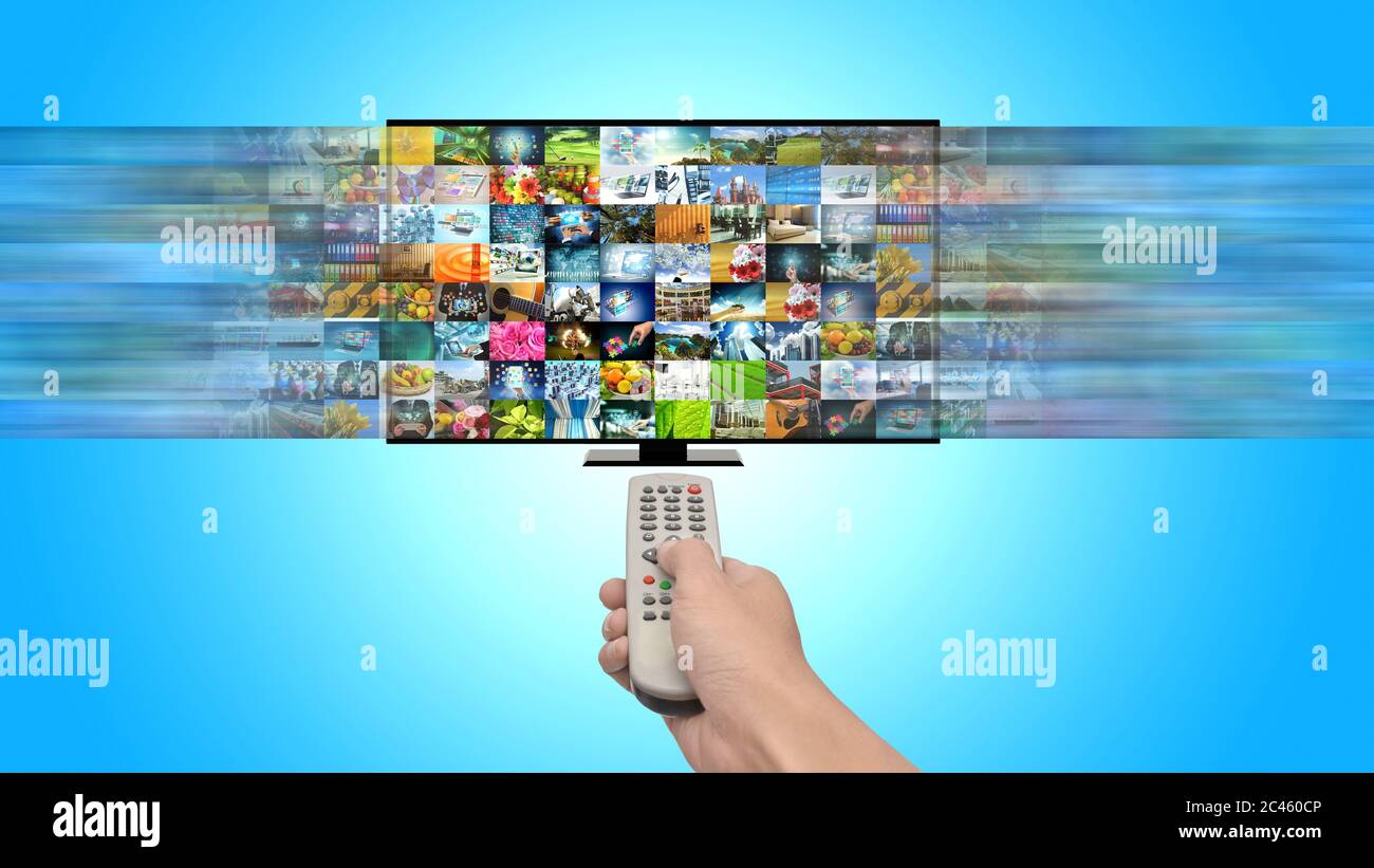 Smart TV et diffusion multimédia en continu sur Internet Banque D'Images