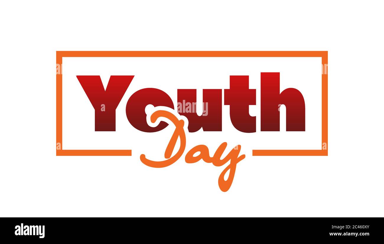 Illustration vectorielle, carte, bannière ou affiche pour la journée internationale de la jeunesse. Illustration de Vecteur