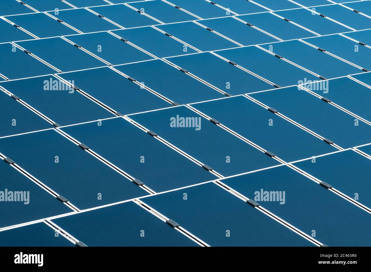 panneaux solaires pour la construction d'une centrale photovoltaïque Banque D'Images