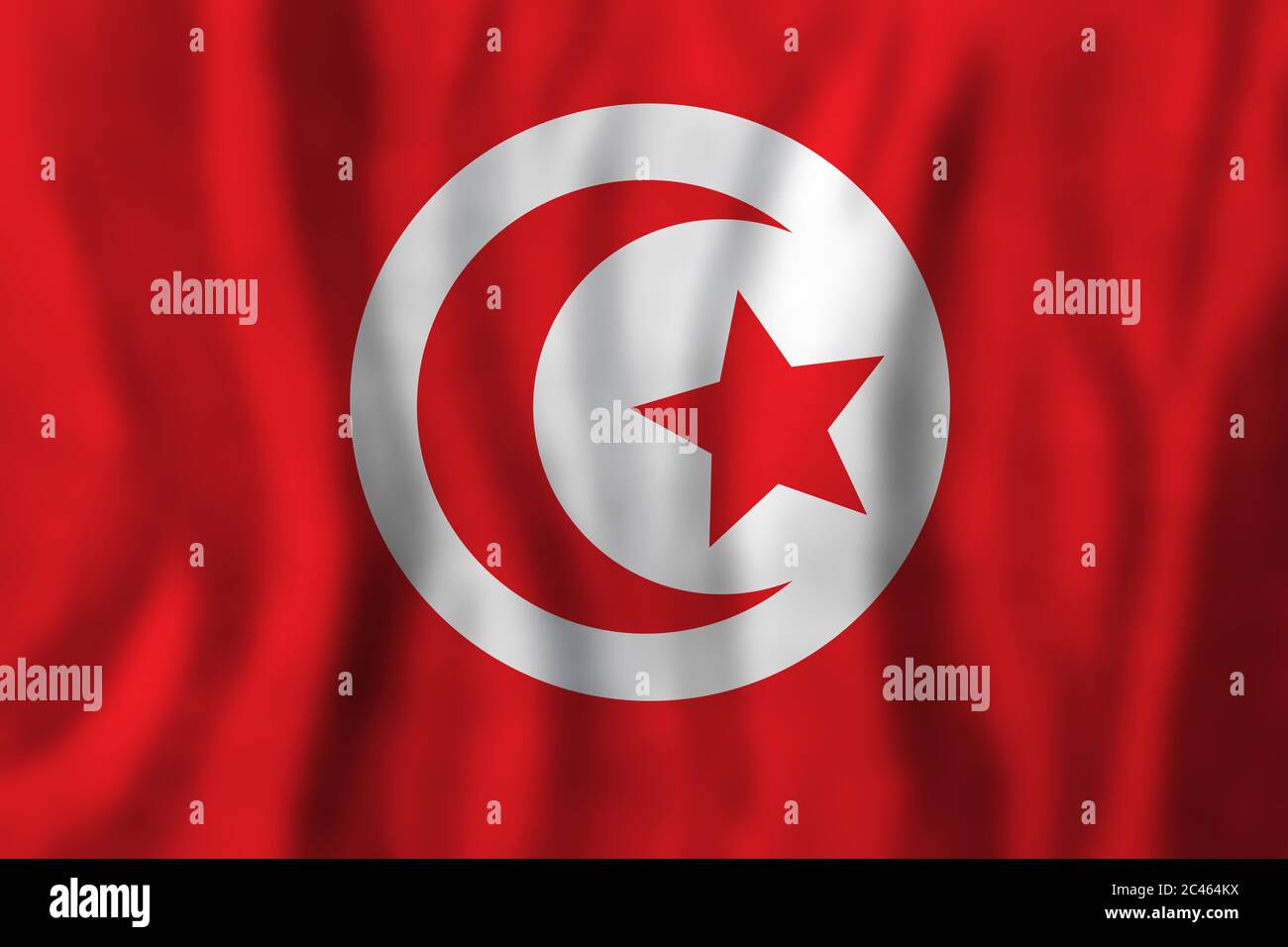 Concept tunisien avec fond de drapeau tunisien Banque D'Images