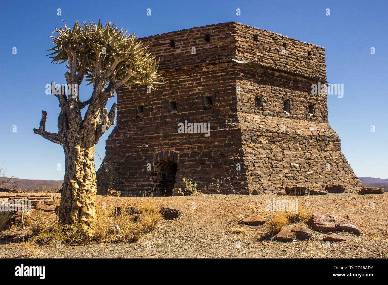 Le Blockhouse britannique, construit pendant la guerre Anglo Boer, à Prieska, en Afrique du Sud Banque D'Images