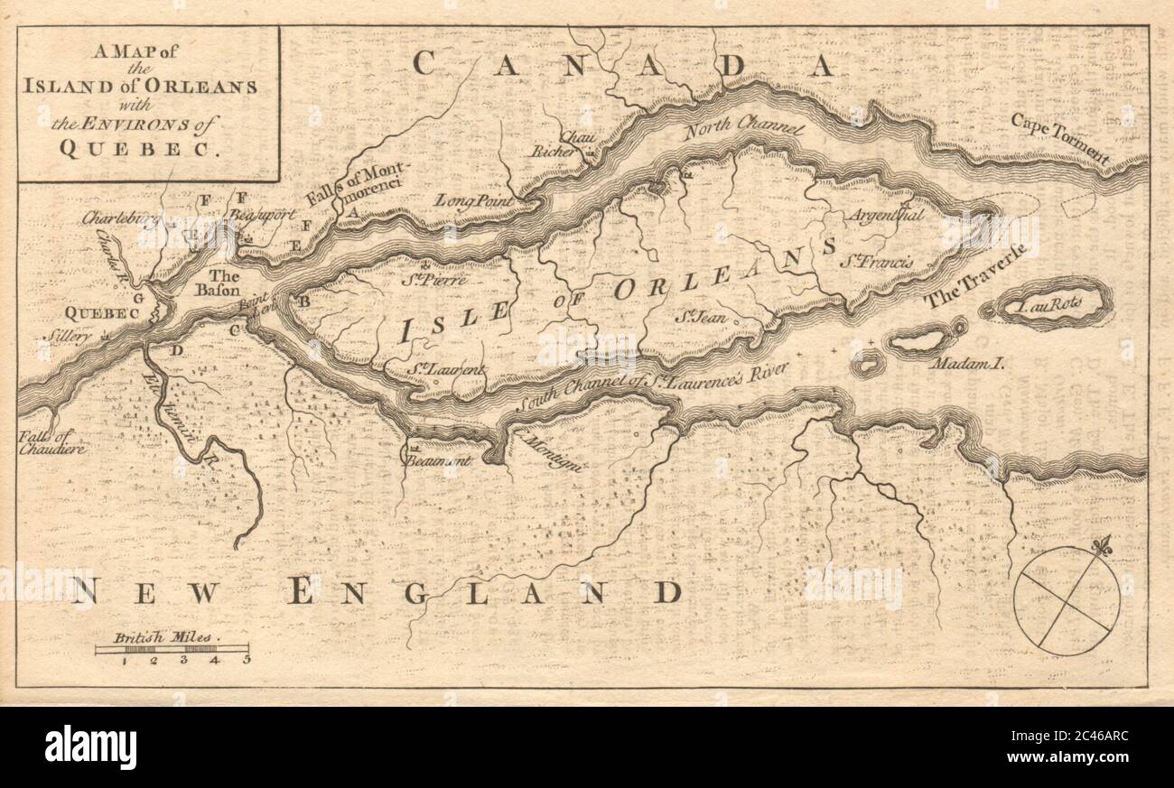 Île d'Orléans / Îled'Orléans & environs de Québec. Canada