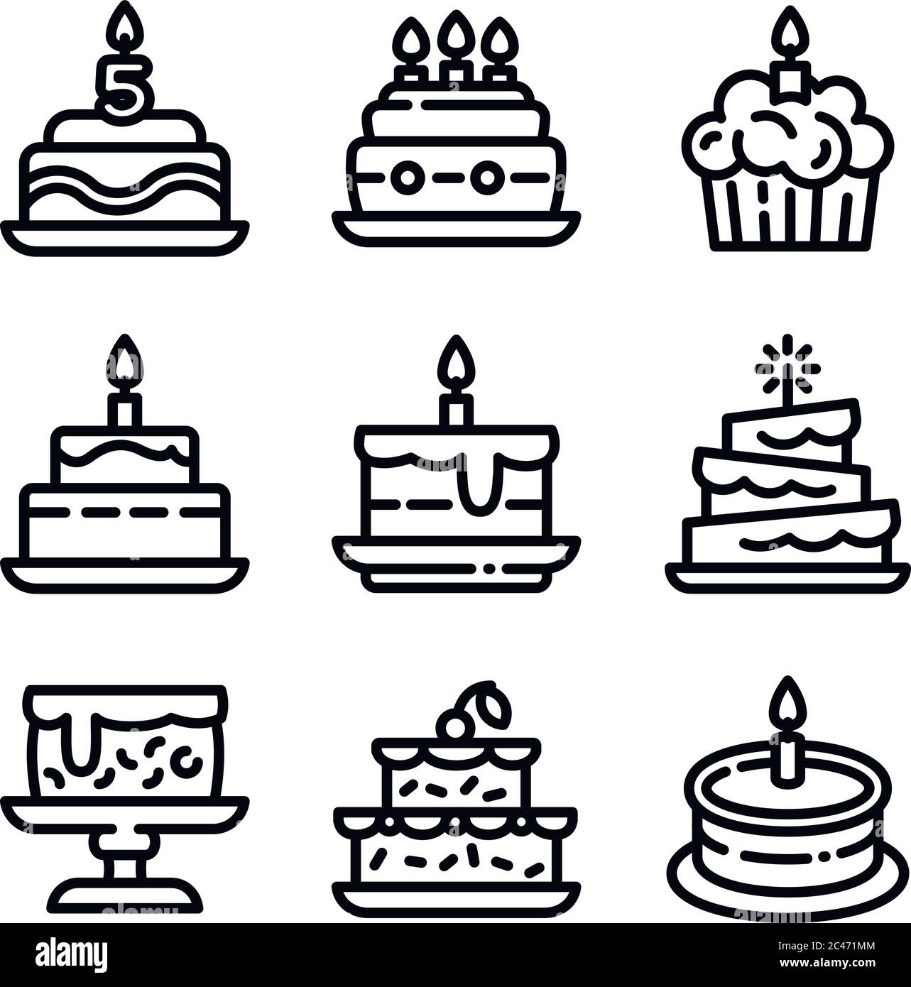 Icones D Anniversaire Banque D Image Et Photos Alamy